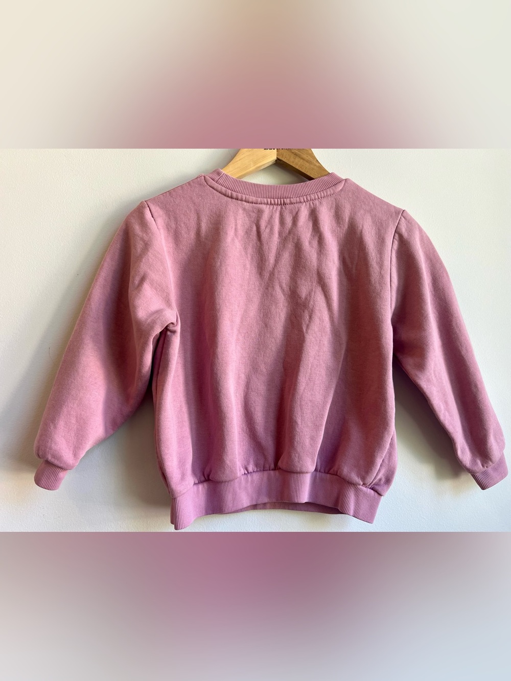 H&M Little Girl Pink Minnie Mouse Disney Crewneck Sweatshirt Size 5/6 - Picture 5 of 5